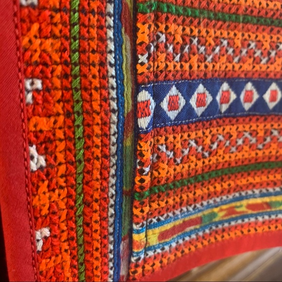 Patchwork Open Front Cropped Top Small - Picture 5 of 11